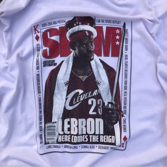 Iconic ‘05/‘06 LeBron James Cleveland Cavs SLAM Magazine Cover Tee - Size XXL - Picture 1 of 16